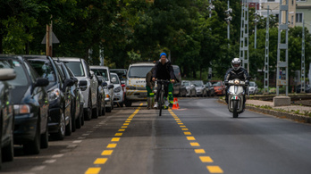 Biciklisávot kapott a budapesti Villányi út