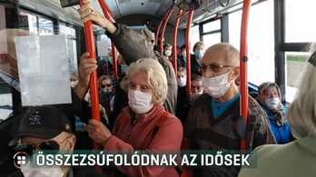 Tömött buszokon zsúfolódtak a piacozó idősek Pécsen