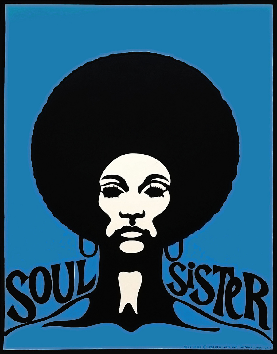 "Léleknővér" – Újabb plakát, ami stílusában a hetvenes évek zenei hatásait szemlélteti.
