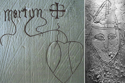 Így graffitiztek a középkorban az emberek: a templomok kövei őrizték meg a képeket
