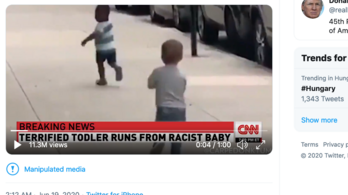 Kamu videóval álhírgyározta le Trump a CNN-t