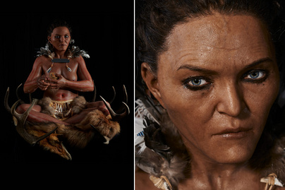 Mintha most is élne: elkészítették a 7 ezer éve élt sámánnő élethű mását