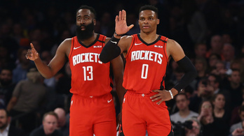 NBA-rájátszás: Harden és Westbrook egyelőre nem utazott el Orlandóba