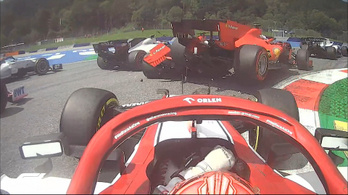 3 kanyarig tartott a Ferrari versenye, Leclerc letarolta Vettelt