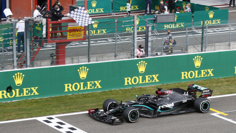 Belga Nagydíj: könnyedén nyert Hamilton, egyre közelebb Schumacher rekordjához