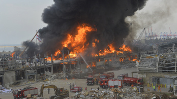Újabb tűz okozott pánikot a bejrúti kikötőben