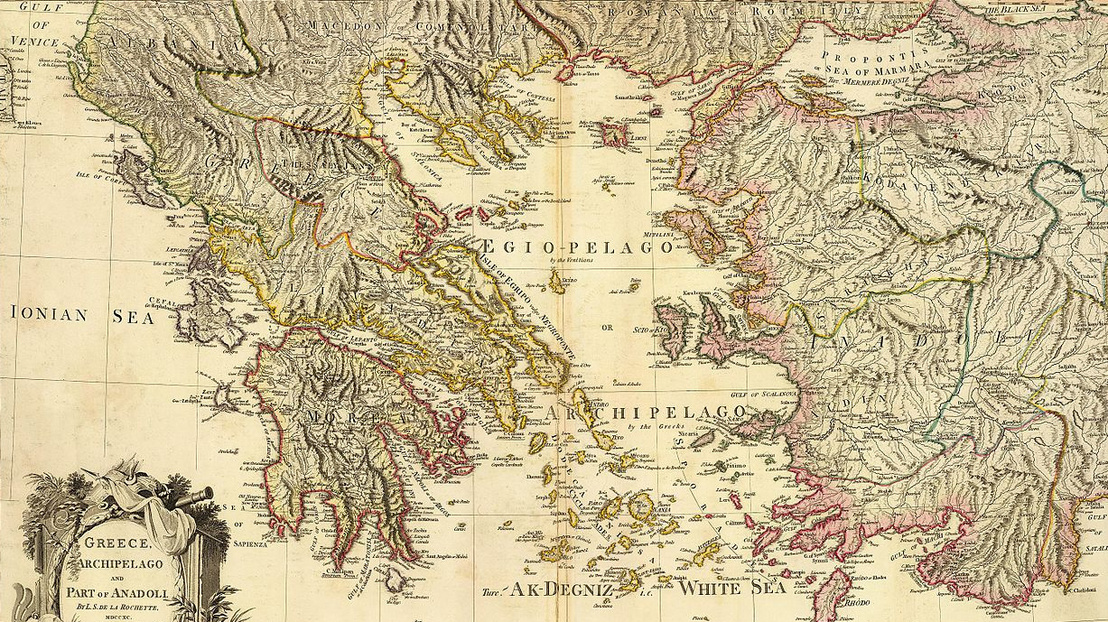 Map of Greece, Archipelago and part of Anadoli; Louis Stanislas 