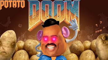 Számológépen fut a Doom, krumpli adja az áramot!