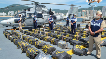 Két tonna kokaint halászott ki a Csendes-óceánon a mexikói haditengerészet