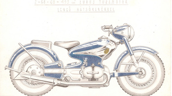Az ötvenes években Magyarországon is terveztek váznélküli motorkerékpárt