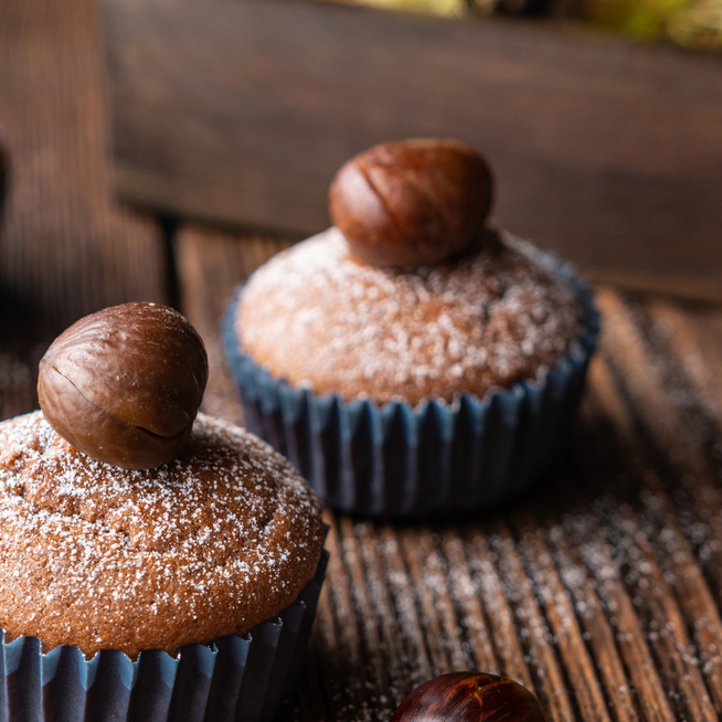 Villámgyors gesztenyés muffin meggyel dúsítva – Gesztenyepüréből is tökéletes lesz