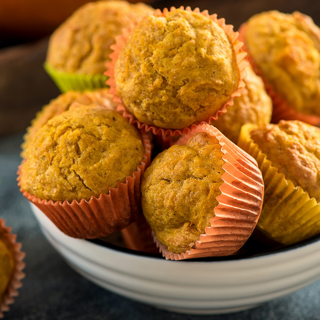 Színes és illatos tésztájú sütőtökös muffin: csak forgasd egybe a hozzávalókat