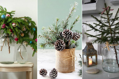 Maradék fenyőgallyakból készülnek ezek a pompás karácsonyi dekorációk: 8 szuper ötletet mutatunk