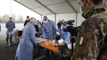 Olaszország: több mint negyvenezer fertőzött egy nap alatt