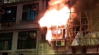Tűz ütött ki egy hongkongi lakóépületben, heten bennégtek