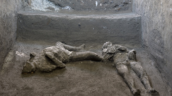 Úr és szolga testét rekonstruálták Pompejiben a régészek