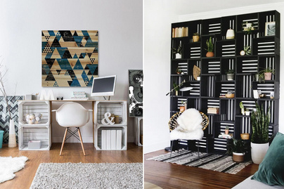 8 olcsó, de mutatós bútor a lakásba egyszerű faládákból: könnyű őket elkészíteni