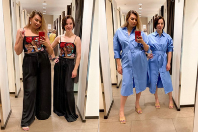Hogy fest ugyanaz a ruha egy XL-es és egy XS-es méretű nőn? Képeken mutatják be a barátnők