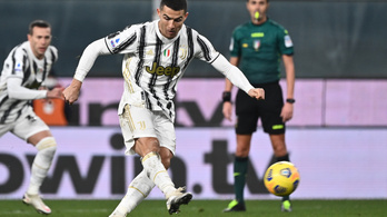 Ronaldo büntetőből duplázott a 100. juvés meccsén