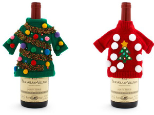 Menő vagy ciki a karácsonyi pulcsi borosüvegre?