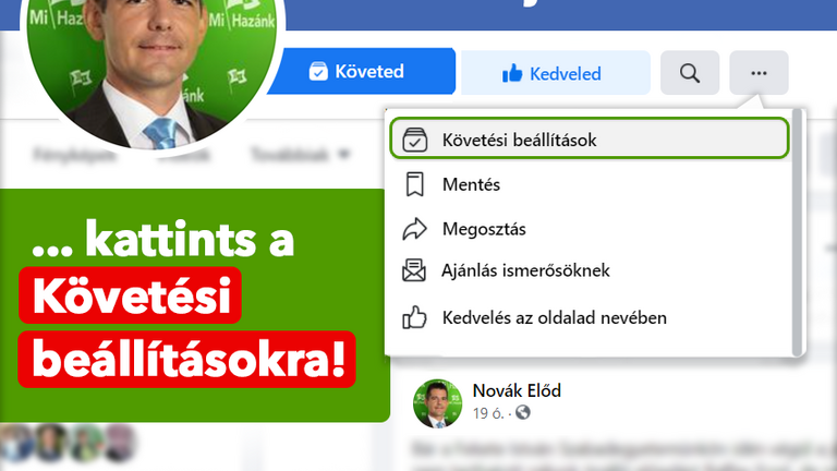 Novák Elődnél is machinált valamit a Facebook