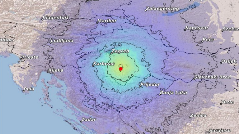 Magyarországon is érezni lehetett a horvátországi földrengést