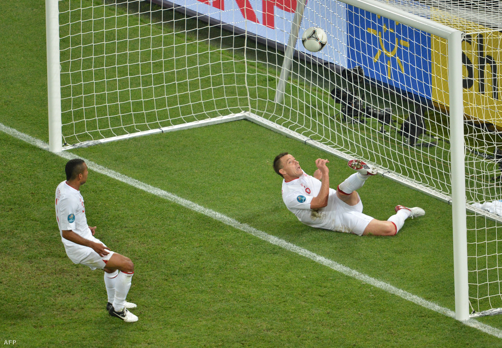 A gól, amit Vad II.-n kívül egész Európa látott. (Ukrajna-Anglia-mérkőzés június 19-én az ukrán-lengyel közös rendezésű Európa-bajnokságon)