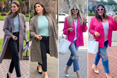 Így fest ugyanaz a ruha egy vékony és egy kerek nőn: a sztárok divatos szettjeit másolja le a blogger