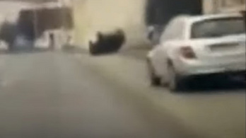 Videó: így állt fejre és tört össze mindent a Ford Mustang Nyíregyházán