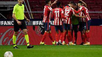 A Valencia legyőzésével menetel tovább az Atlético Madrid
