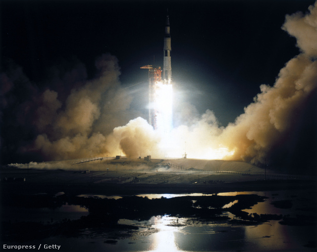 Az Apollo 17 éjszakai indítása