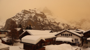 Nem filter, nem photoshop: nagy felhőkben érkezett a szaharai homok az Alpokba