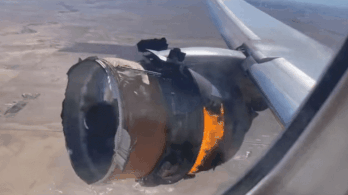 Felszállás után szétrobbant egy repülőgép hajtóműve Denvernél
