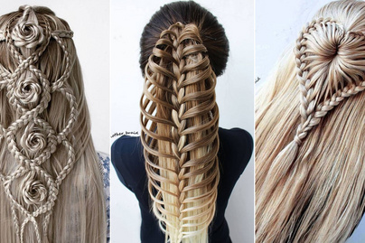 Ilyen különleges frizurákat hosszú hajból még biztosan nem láttál: elképesztő fonatokat készít a nő