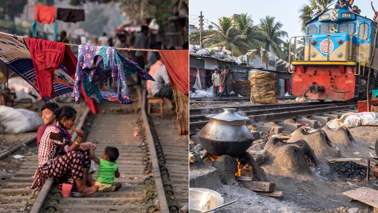 Vasút menti viskók, omladozó házak és mélyszegénység: ilyen szörnyű az élet a bangladesi nyomornegyedekben
