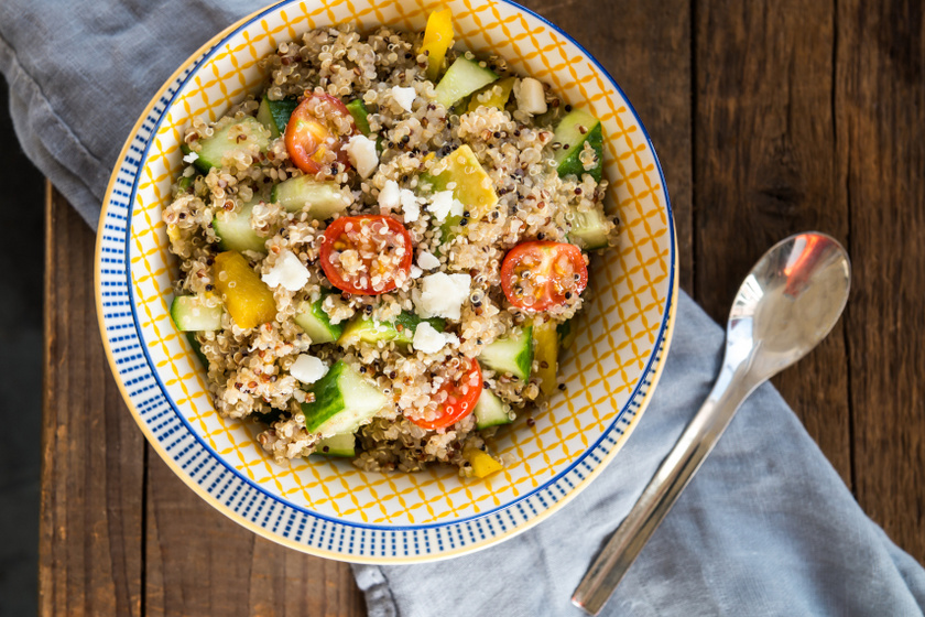 görög quinoa saláta recept