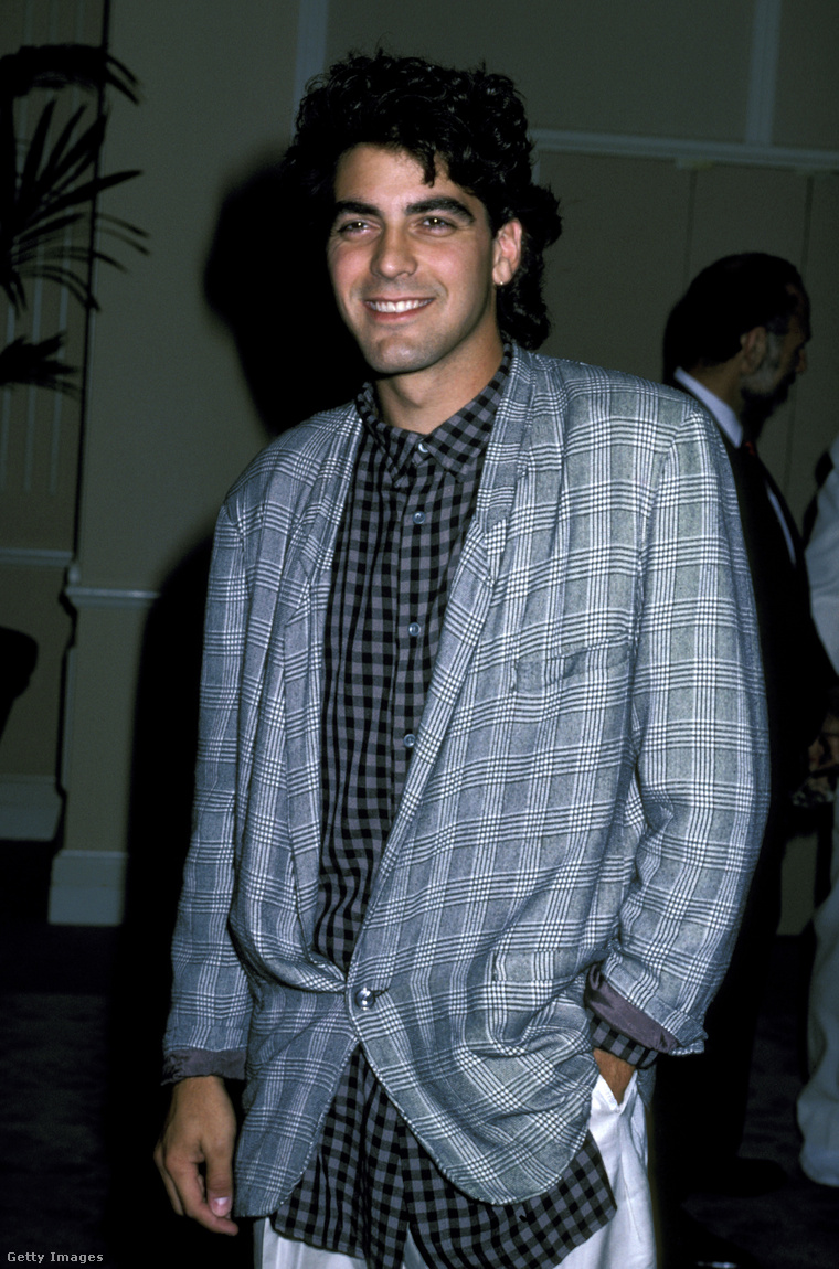 George Clooney az Amnesty International 25 éves fennállását ünneplő rendezvényen, 1986-ban, 25 évesen.