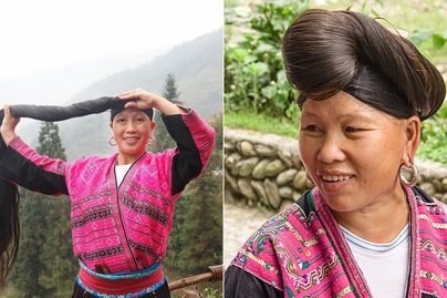 Életükben csak egyszer vágják le a hajukat a nők a kínai faluban: csodájára járnak bokáig érő tincseiknek