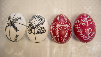 A húsvéti tojást előbb írják, csak utána festik