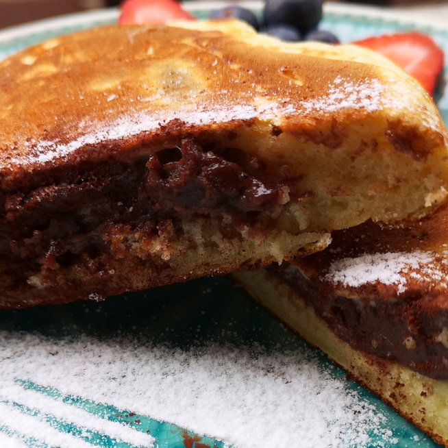 Pudinggal töltött amerikai palacsinta – Laktató reggeli vagy ebéd utáni desszert