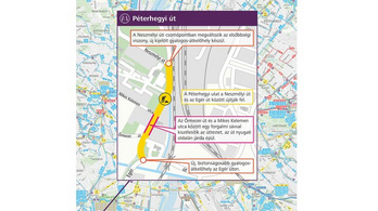 Előkészült a Péterhegyi út felújítása, szombattól változik a buszok útvonala