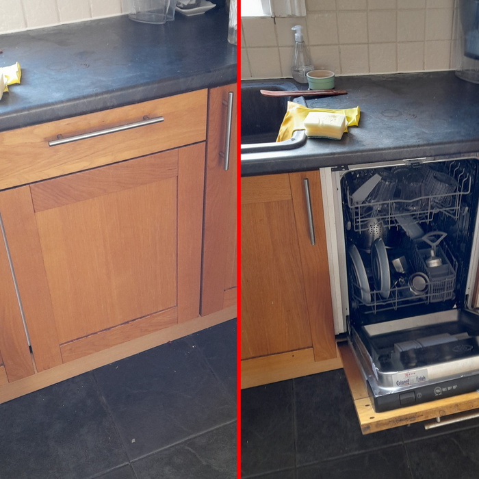 Egy brit férfinak 2 év után tűnt fel, hogy van a konyhájában mosogatógép