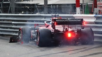 Leclerc balesete pole pozíciót hozott a Ferrarinak