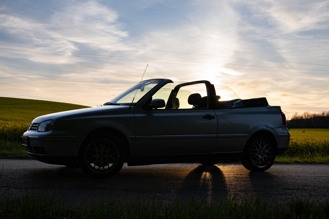 Kötelező naplementés kép - csak úgy árad a hangulat a Golf Cabriolet-ből