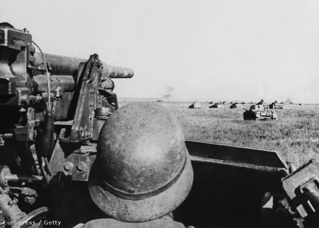 Német páncéloshadosztály útban Sztálingrád felé 1942 őszén