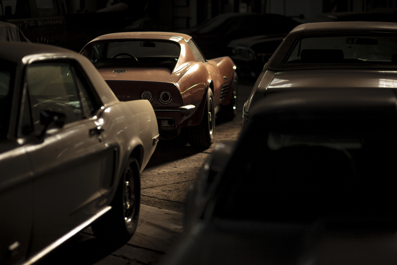 Chevrolet Corvette C3 és egy kis Ford Mustang