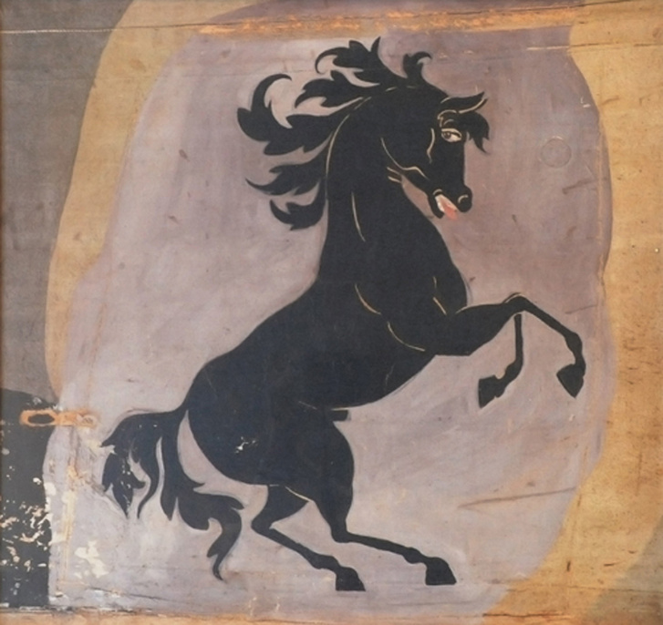 Így nézett ki eredetiben a Baracca SPAD S.XIII-asára  festett ágaskodó lovacska