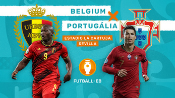 Top favorit ellen az Eb-címvédő: Belgium–Portugália