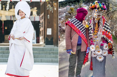 Ilyen a menyasszonyok hagyományos öltözete a világ különböző pontjain: különleges fotók