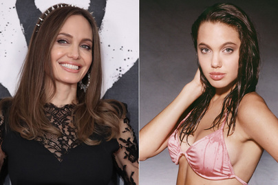 Angelina Jolie 16 évesen bikiniben pózolt: gyönyörűen festett a felvételeken
